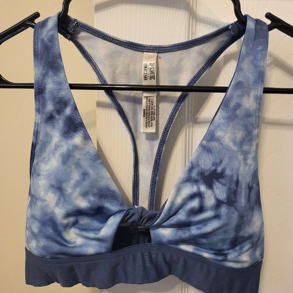 Tie-dye Blue Sports bra/ Swim top from "Pink"